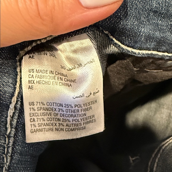 American Eagle Outfitters Men's Faded Blue Slim Jeans - Picture 6 of 6